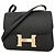 Hermès Mini borsa a tracolla Constance in pelle Epsom nera Nero