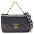 Bolso de Hombro Chanel 19 Dixneuf Matelassé Negro