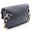 Borsa a Spalla Chanel Chevron V-stitch Nero Blu navy - vista 2