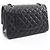 Chanel Matelassé Double Flap Schultertasche Schwarz - Ansicht 2