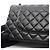 Chanel Matelassé Double Flap Schultertasche Schwarz - Ansicht 9