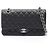 Timeless Borsa a tracolla Chanel Matelassé Double Flap Nero