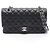 Borsa a tracolla Chanel Matelassé Double Flap Nero