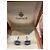 Faberge Blue Enamel and Diamond Cufflinks White Silver hardware - view 2