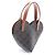 Céline Celine TEEN COEUR Triomphe Borsa a forma di cuore Marrone Nero - vista 2