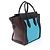 Céline Borsa Celine Luggage Mini Shopper Marrone Nero Blu - vista 2