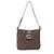 Borsa a tracolla Fendi in tela Zucca e pelle Marrone