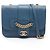 Bolso de Hombro Chanel Matelassé Azul