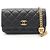 Borsa a tracolla porta telefono Chanel Matelassé Nero