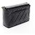 Borsa a Spalla Chanel Matelassé Box Chain Nero - vista 2