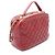 Borsa a tracolla 2-way con manico Chanel Matelassé Rosso - vista 2