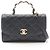 Borsa Chanel Matelassé con manico e tracolla Nero