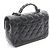 Borsa a tracolla 2-way con manico Chanel Matelassé Nero - vista 2