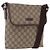 Gucci Flap Messenger GG Coated Canvas Small Beige