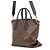 Louis Vuitton Monogram Flower Zipped Tote MM M44347 Nero - vista 2