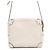 Borsa a tracolla Gucci in pelle bianca con logo GG in rilievo Bianco