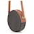 Céline Borsa a tracolla rotonda Celine Triomphe Marrone - vista 2