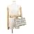 Céline Borsa Celine Cabas Thais Small Nero Bianco  - vista 4