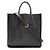 Bolso Tote Prada de piel Saffiano con logotipo triangle Azul