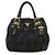 Prada TESSUTO Tote Bag aus gerafftem Nylon Schwarz