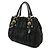 Prada TESSUTO Tote Bag aus gerafftem Nylon Schwarz - Ansicht 2