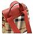 Zaino Burberry Nylon Leather House Check Marrone Beige - vista 4