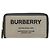 Burberry Elmore Canvas Leather Zip Wallet Braun Beige