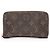 Louis Vuitton Monogram Canvas Compact Zippy Wallet Braun