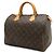 Borsa Louis Vuitton Monogram Speedy 30 Marrone - vista 2
