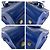 Borsa Cabas in Pelle Monogramma Yves Saint Laurent Blu - vista 3