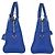 Borsa Cabas in Pelle Monogramma Yves Saint Laurent Blu - vista 8