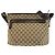 Borsa a tracolla Gucci GG Canvas e pelle Marrone