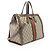 Gucci GG Supreme Ophidia Große Reißverschluss-Tasche Braun Beige - Ansicht 2