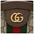 Borsa a tracolla mini rotonda Gucci GG Supreme Ophidia Marrone Beige - vista 9