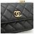 Borsa in pelle Chanel Matelasse Coco Mark Nero - vista 8