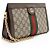Borsa a tracolla Gucci GG Supreme Ophidia Medium Chain Marrone Beige - vista 2