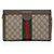 Borsa a tracolla Gucci GG Supreme Ophidia Medium Chain Marrone Beige - vista 3