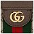 Borsa a tracolla Gucci GG Supreme Ophidia Medium Chain Marrone Beige - vista 9