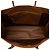 Tote Large Rive Gauche in Raffia e Pelle di Vitello Saint Laurent Marrone - vista 7