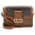 Borsa a Spalla Louis Vuitton Reverse Monogram Dauphine MM Marrone