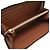 Portafoglio con zip Burberry Elmore Stripe in PVC/Pelle Marrone Beige - vista 4