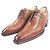 Autre Marque Francesco Benigno Leder-Derby-Schuhe Braun