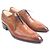 Autre Marque Francesco Benigno Leder-Derby-Schuhe Braun - Ansicht 2