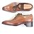Autre Marque Francesco Benigno Leder-Derby-Schuhe Braun - Ansicht 3