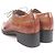 Autre Marque Francesco Benigno Leder-Derby-Schuhe Braun - Ansicht 5