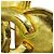 Spilla Chanel Vintage Gold Clover D'oro - vista 6
