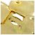 Spilla Chanel Vintage Gold Clover D'oro - vista 9