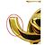 Chanel Vintage Turnlock Brosche Golden - Ansicht 6