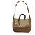 Borsa Gucci in tela GG beige e marrone - vista 5