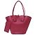 Borsa Tote in pelle rosa e viola Bottega Veneta Porpora